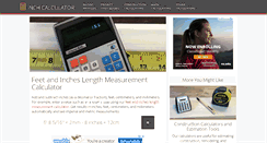 Desktop Screenshot of inchcalculator.com
